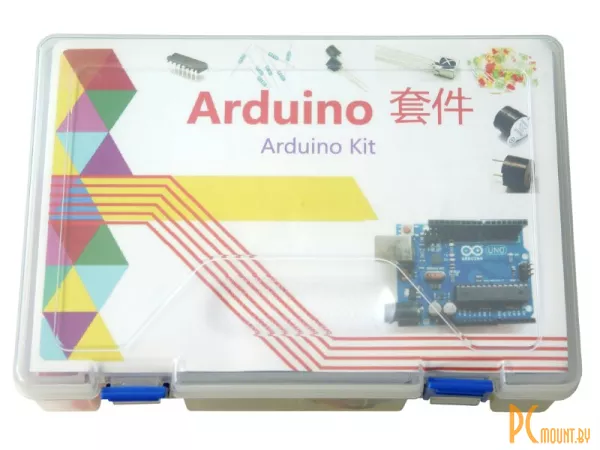 Arduino, Набор для начинающих Arduino UNO R3 RFID Kit, Controller DIP UNO with Accessories, 36 предметов, пластиковый бокс (дополненый)